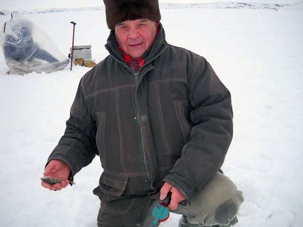 ловился мелкий окушок