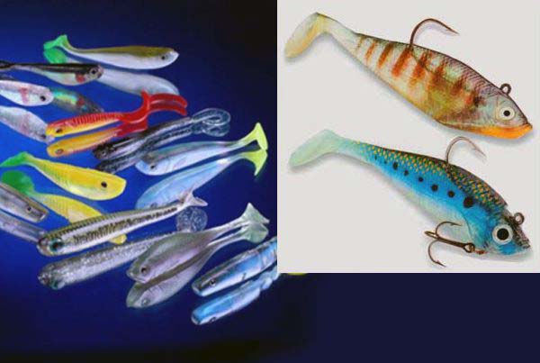 Силиконовые приманки, имитирующие живца или Baitfish
